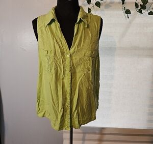 Notations 100%Silk Sleeveless Top